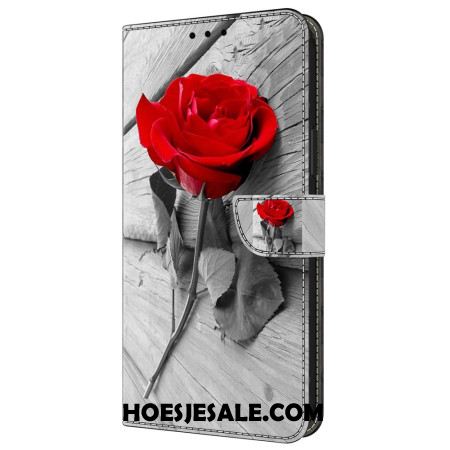 Flip Case Leren Samsung Galaxy A55 5g Roze