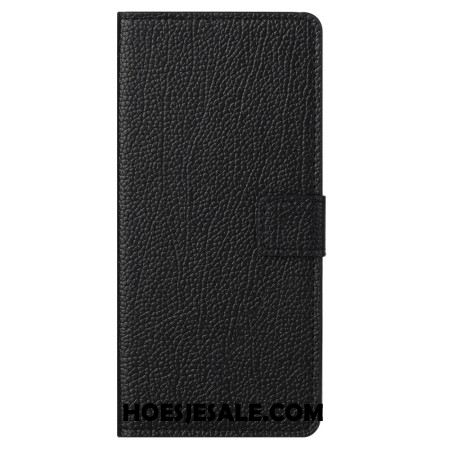 Flip Case Leren Xiaomi Redmi Note 13 4g Litchi-textuur Met Riempje