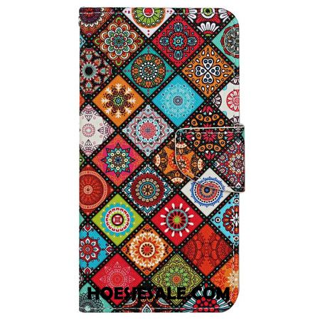 Flip Case Leren Xiaomi Redmi Note 13 Pro 4g Etnische Band