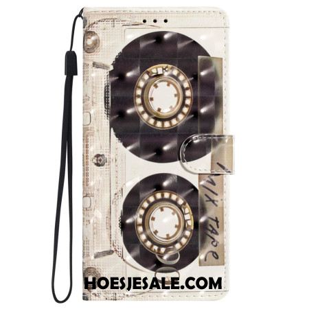 Flip Case Leren iPhone 16 Lanyardcassette