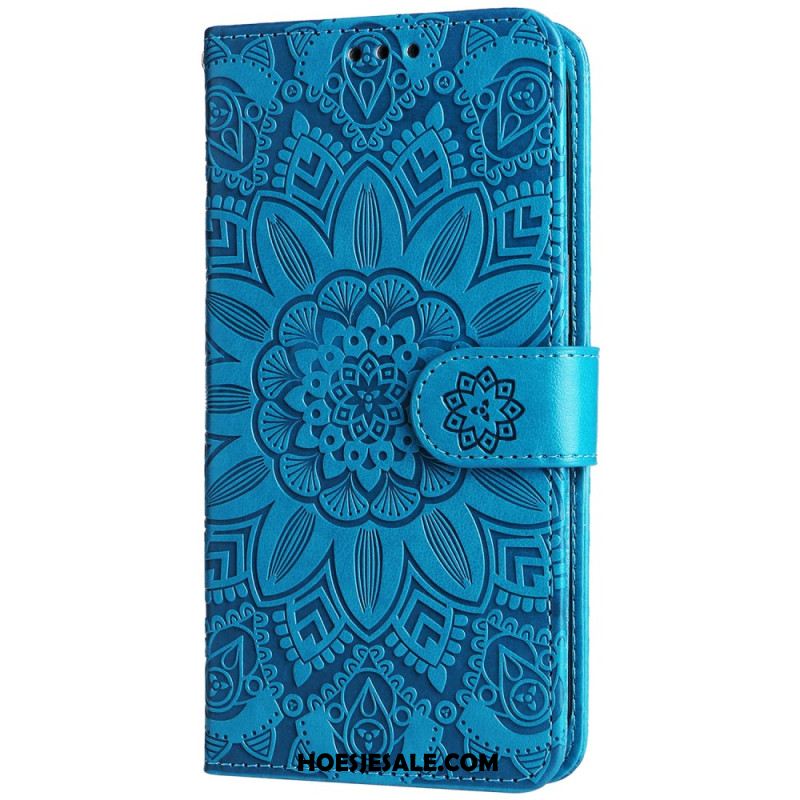 Folio-hoesje Oneplus 12r Prachtige Mandala Met Riem