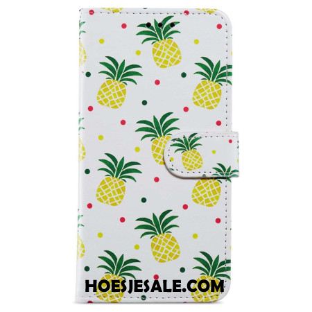 Folio-hoesje Oppo A98 5g Telefoonhoesje Ananas Met Bandje