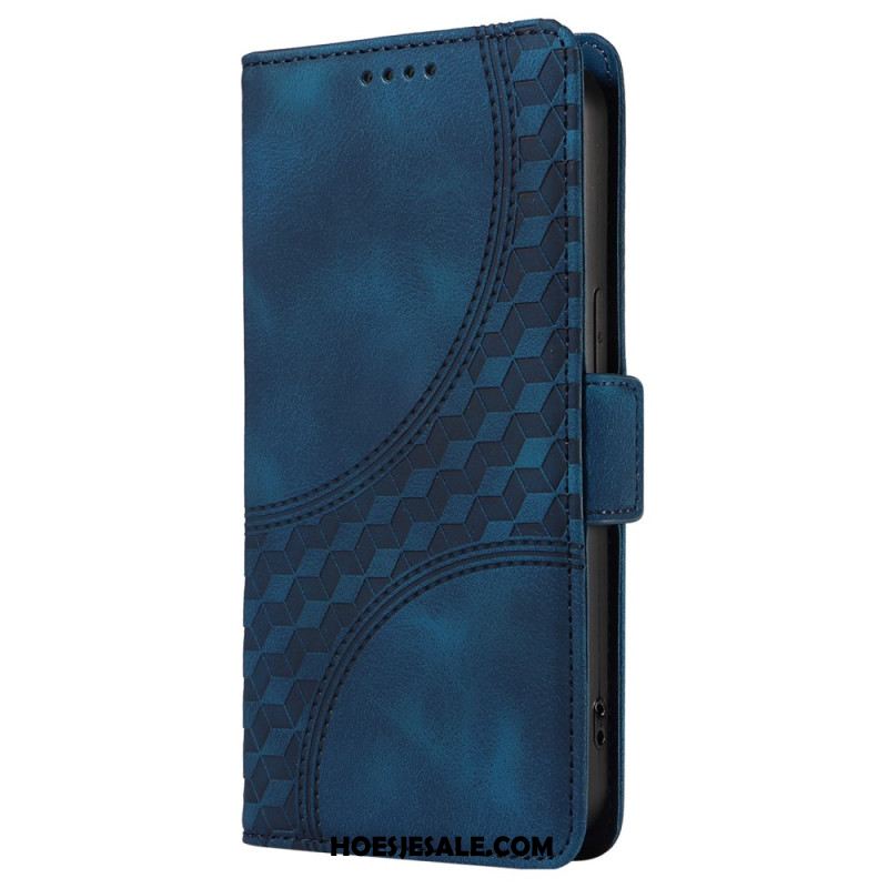 Folio-hoesje Oppo Reno 12 5g Telefoonhoesje Ruit Met Sterren