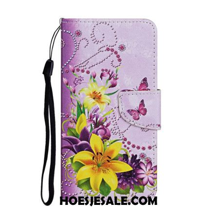 Folio-hoesje Samsung Galaxy A16 5g Gele Bloemen