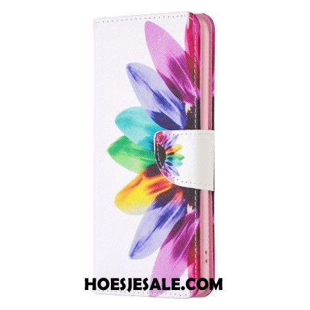 Folio-hoesje Samsung Galaxy A16 5g Telefoonhoesje Waterverfbloem