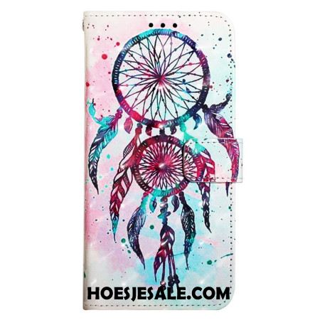 Folio-hoesje Samsung Galaxy S24 5g Dromenvanger Met Rode Aquarel