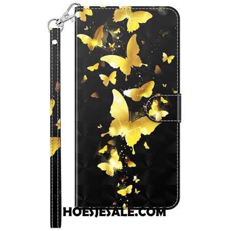 Folio-hoesje Samsung Galaxy S24 5g Gouden Vlinders