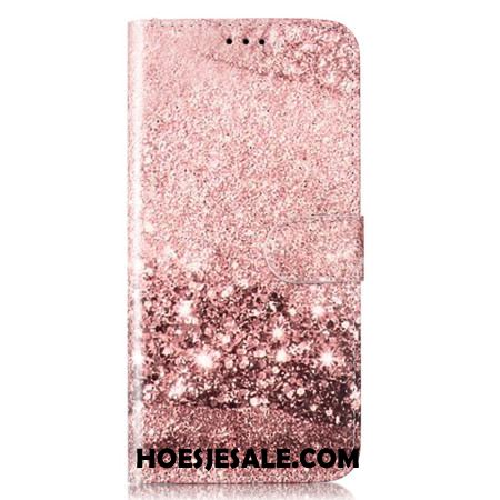 Folio-hoesje Samsung Galaxy S24 5g Telefoonhoesje Goud-rose Marmer