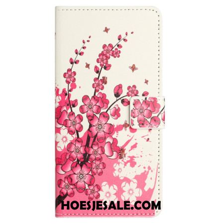 Folio-hoesje Samsung Galaxy S24 Fe Tropische Bloemen