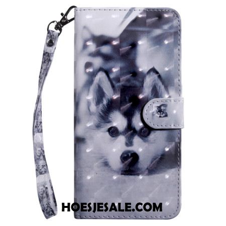 Folio-hoesje Samsung Galaxy S24 Plus 5g Telefoonhoesje Husky Met Riem