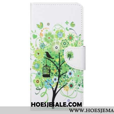 Folio-hoesje Samsung Galaxy S24 Ultra 5g Telefoonhoesje Groene Boom