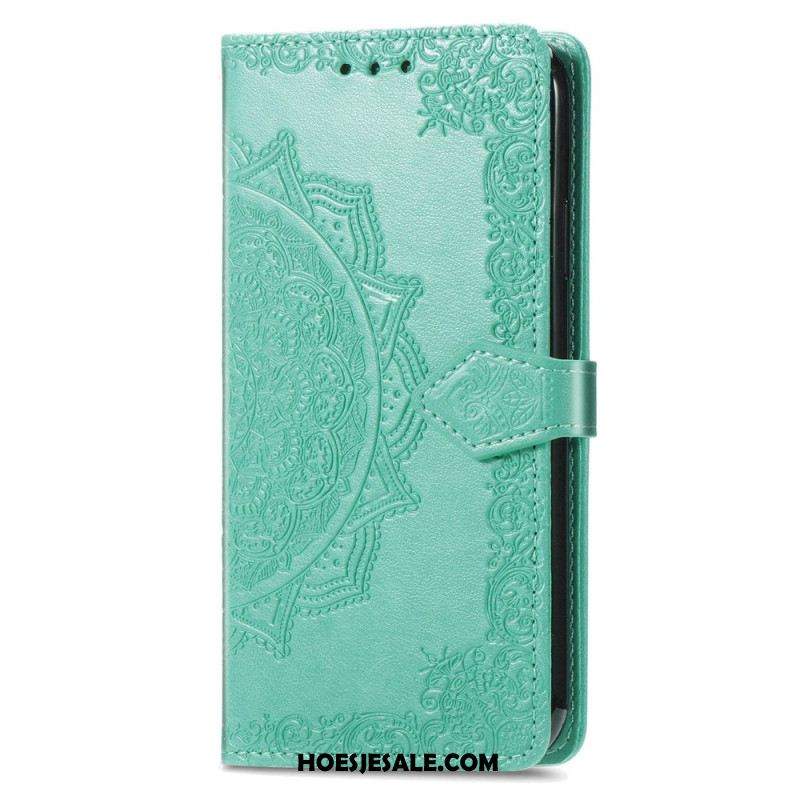 Folio-hoesje Sony Xperia 10 Vi Telefoonhoesje Barok Mandala Met Bandje