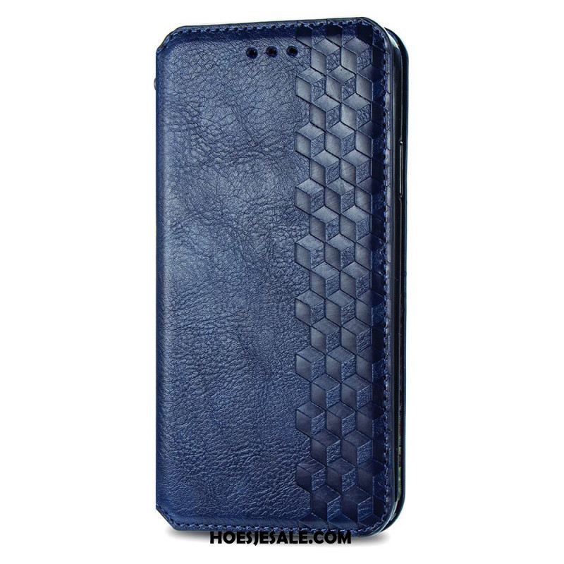 Folio-hoesje Voor Xiaomi Redmi Note 13 Pro Plus 5g Vintage Ruitpatroon