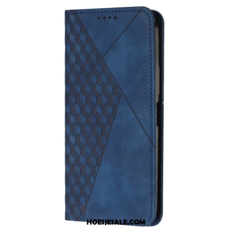 Folio-hoesje Voor iPhone 16 Plus Ruitpatroon