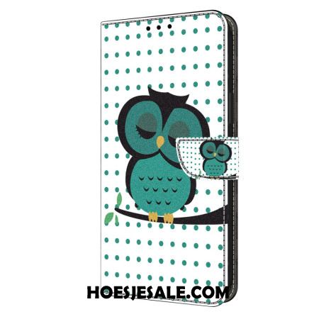 Folio-hoesje Xiaomi Redmi Note 13 4g Slapende Uil