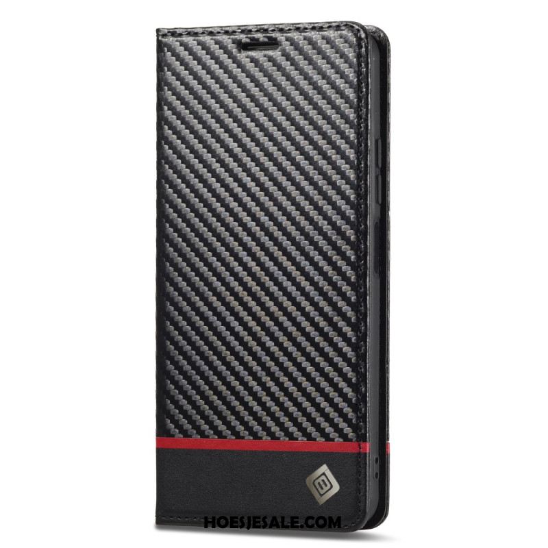 Folio-hoesje Xiaomi Redmi Note 13 4g Telefoonhoesje Koolstofvezel Lc.imeeke