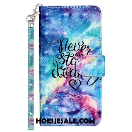 Folio-hoesje iPhone 16 Pro Sterrenhemel Met Riem