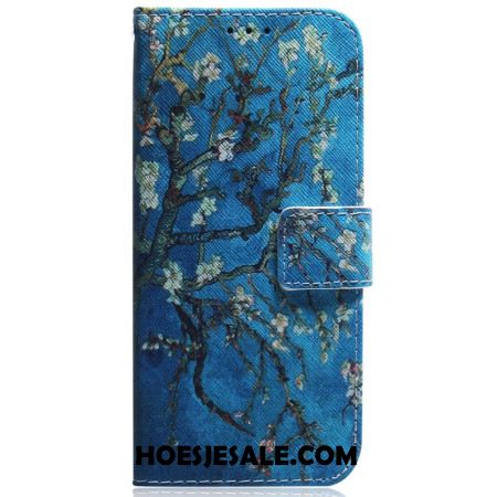 Folio-hoesje iPhone 16 Telefoonhoesje Abrikozenbloemen