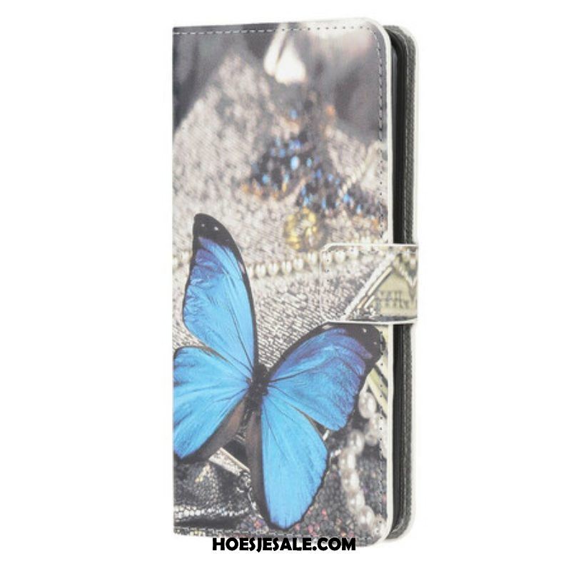 Folio-hoesje voor Samsung Galaxy A42 5G Vlinder Prestige Blauw