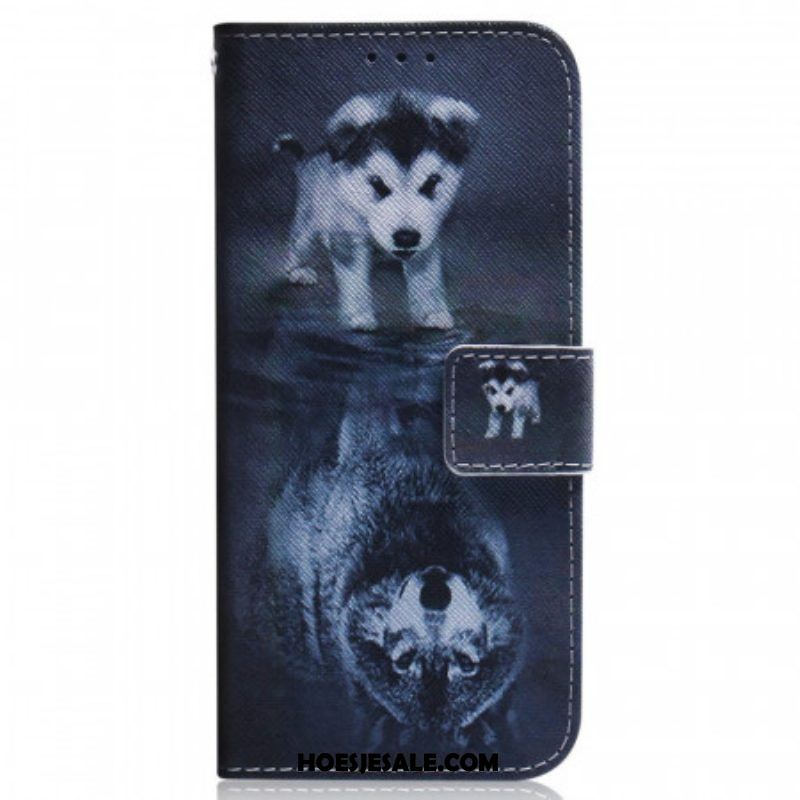 Folio-hoesje voor Samsung Galaxy M53 5G Puppy-droom