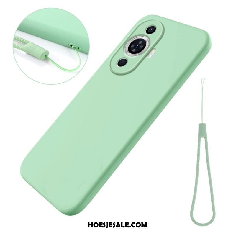 Hoesje Huawei Nova 12s Vloeibare Siliconen Band