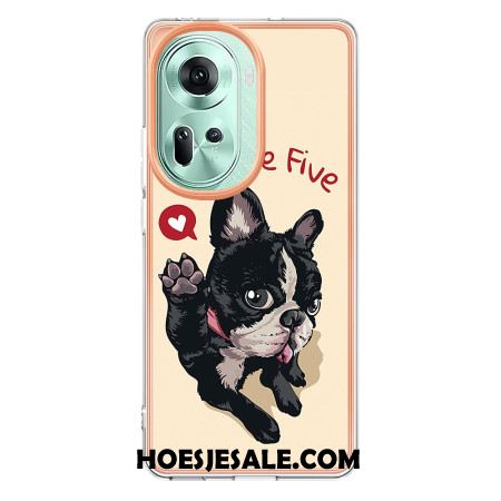 Hoesje Oppo Reno 11 5g Hond Geef Me Vijf