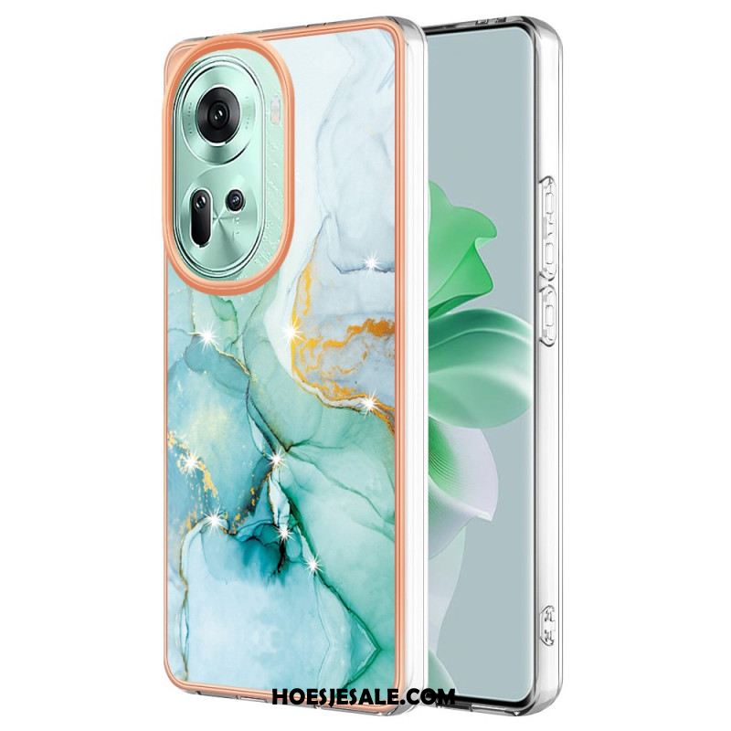 Hoesje Oppo Reno 11 5g Marmerpatroon Bescherming Hoesje