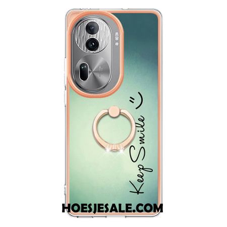 Hoesje Oppo Reno 11 Pro 5g Keep Smile Ringhouder Bescherming Hoesje