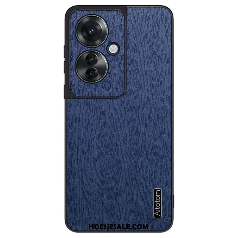 Hoesje Oppo Reno 11f 5g Kunstleer Met Houteffect Bescherming Hoesje