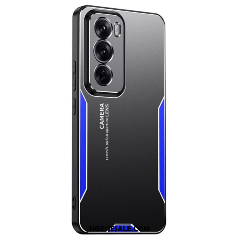 Hoesje Oppo Reno 12 Pro 5g Metaaleffect Bescherming Hoesje