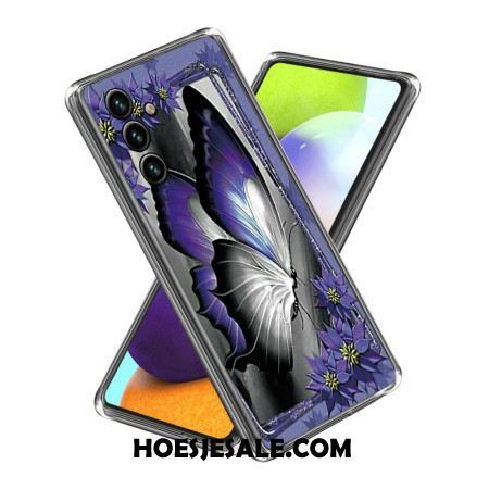 Hoesje Samsung Galaxy A15 Paarse Vlinder