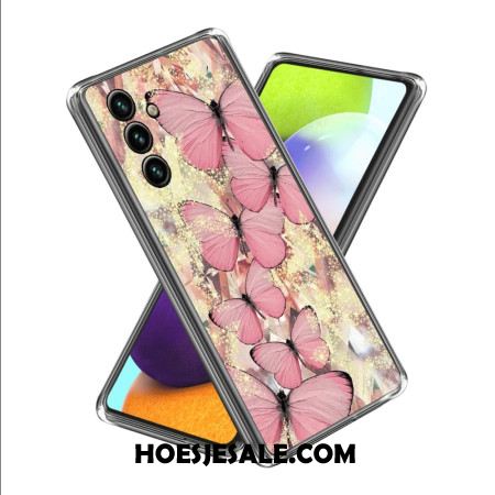 Hoesje Samsung Galaxy A15 Roze Vlinders