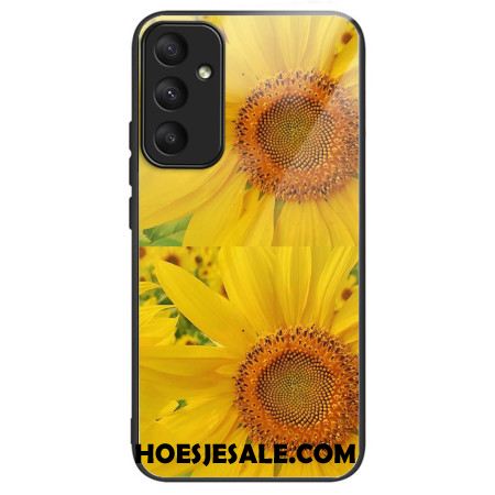 Hoesje Samsung Galaxy A55 5g Zonnebloemen Van Gehard Glas