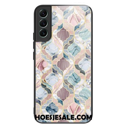 Hoesje Samsung Galaxy S24 5g Pastelmarmer Gehard Glas