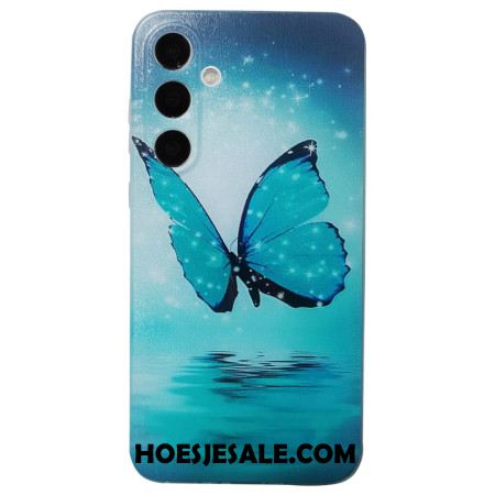 Hoesje Samsung Galaxy S24 Fe Blauwe Vlinder