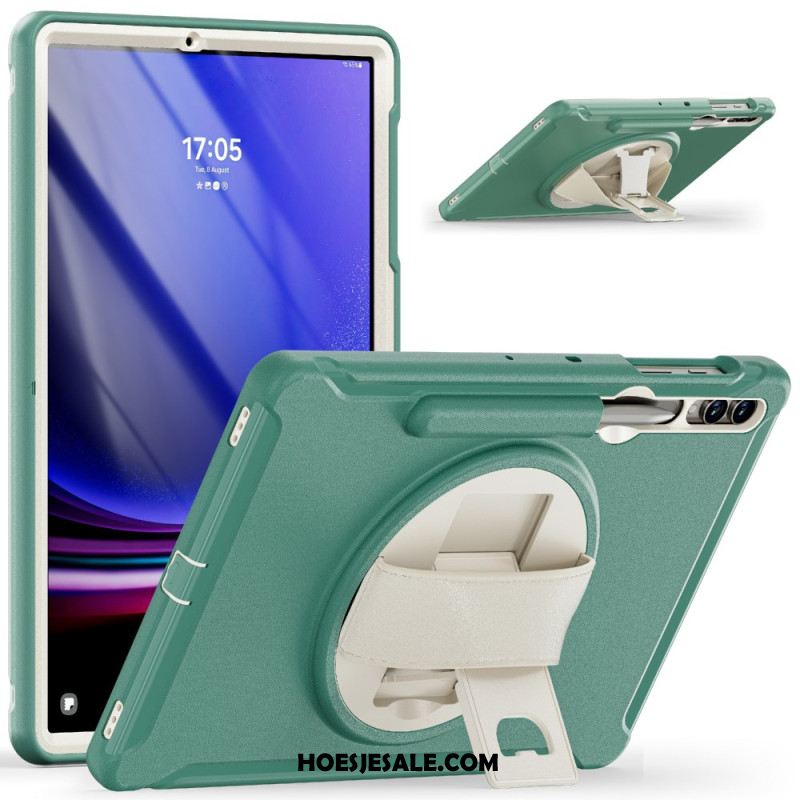 Hoesje Samsung Galaxy Tab S9 Plus Pen- En Krukhouder Bescherming Hoesje