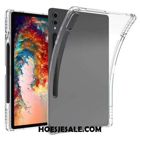 Hoesje Samsung Galaxy Tab S9 Plus Transparant Met Versterkte Hoeken En Stylushouder