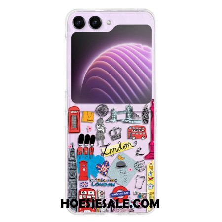 Hoesje Samsung Galaxy Z Flip 5 Transparant Londen