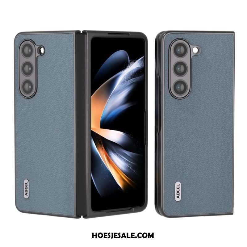 Hoesje Samsung Galaxy Z Fold 5 Getextureerd Leer