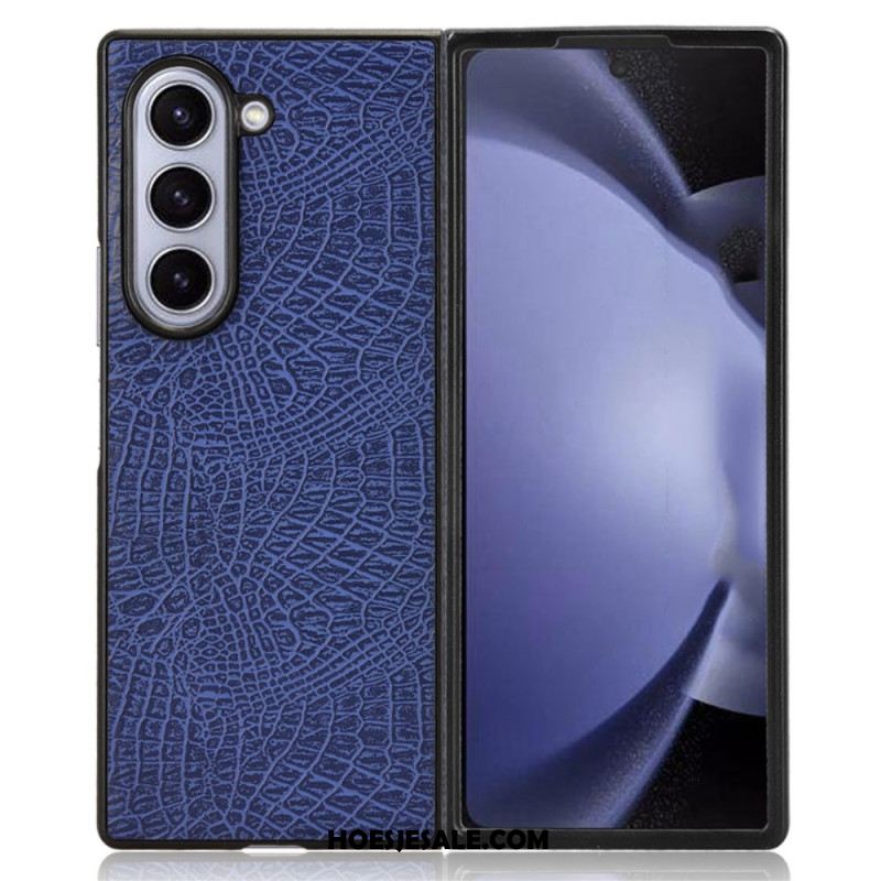 Hoesje Samsung Galaxy Z Fold 6 Ledereffect Bescherming Hoesje