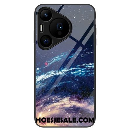 Hoesje Voor Huawei Pura 70 Melkweg Van Gehard Glas