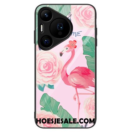 Hoesje Voor Huawei Pura 70 Vogel Van Gehard Glas