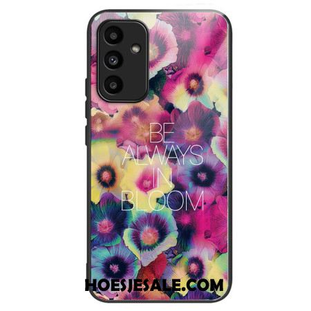 Hoesje Voor Samsung Galaxy A15 5g Kleurrijke Bloemen Van Gehard Glas