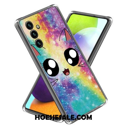 Hoesje Voor Samsung Galaxy A15 5g Regenboogkat