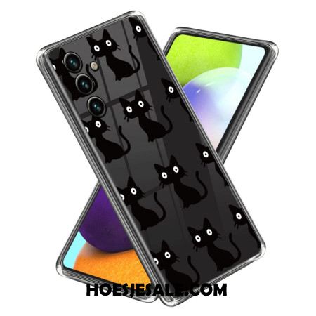 Hoesje Voor Samsung Galaxy A15 5g Zwarte Katten