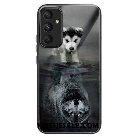 Hoesje Voor Samsung Galaxy A55 5g Puppy Dream Gehard Glas