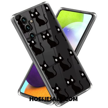 Hoesje Voor Samsung Galaxy A55 5g Zwarte Katten