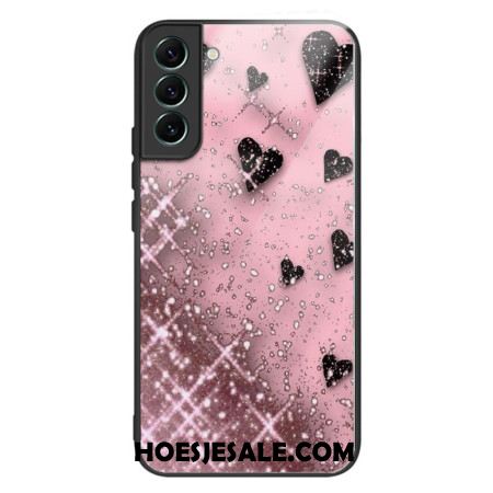 Hoesje Voor Samsung Galaxy S24 Plus 5g Roze Love Gehard Glas