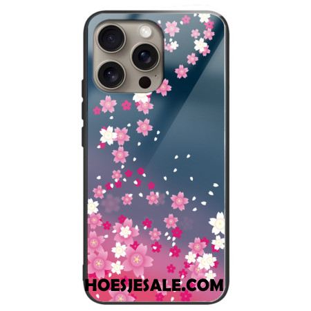 Hoesje Voor iPhone 16 Pro Max Hartenregen Van Gehard Glas