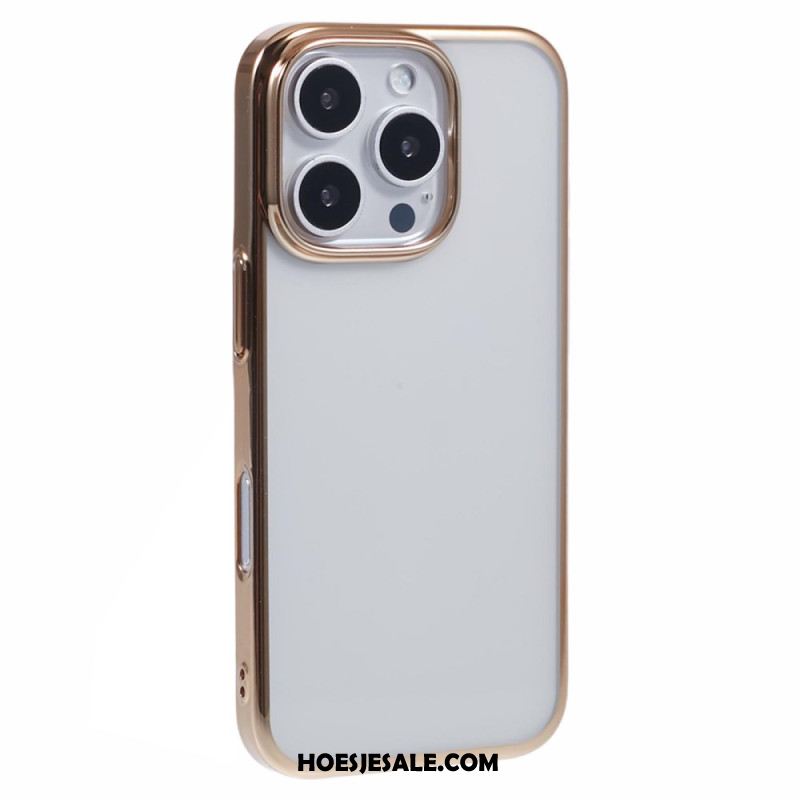 Hoesje Voor iPhone 16 Pro Max Rand Met Metaaleffect X-level